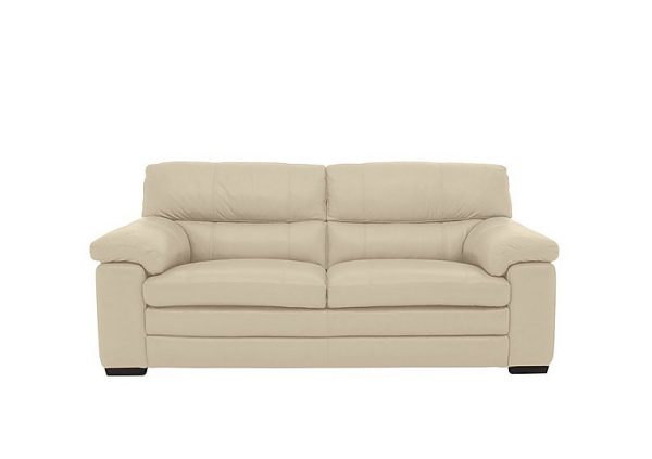 Cozee BV Leather 25 Seater Sofa  BV Bisque | Bed Sava