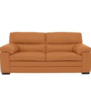 Cozee BV Leather 25 Seater Sofa  BV Honey Yellow | Bed Sava