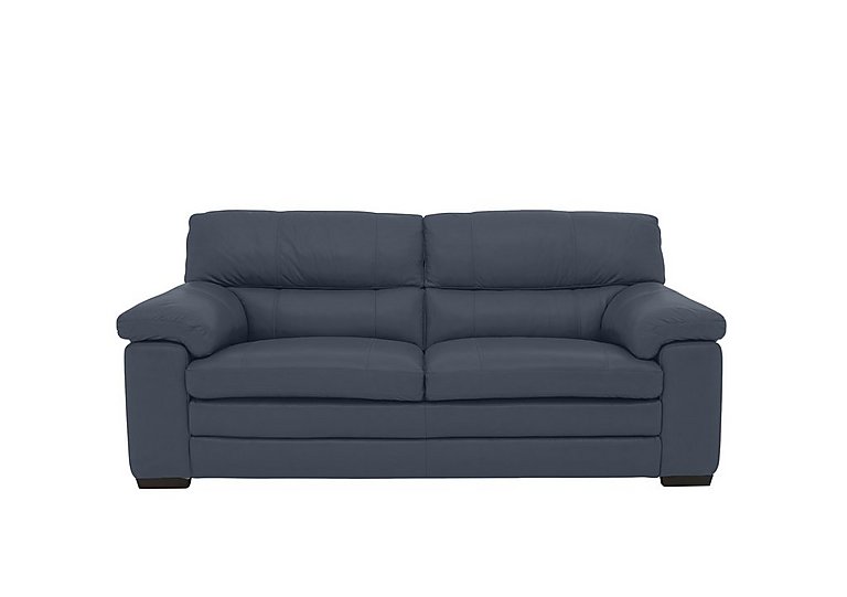 Cozee BV Leather 2.5 Seater Sofa - BV Ocean Blue