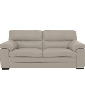 Cozee BV Leather 25 Seater Sofa  Silver Grey | Bed Sava