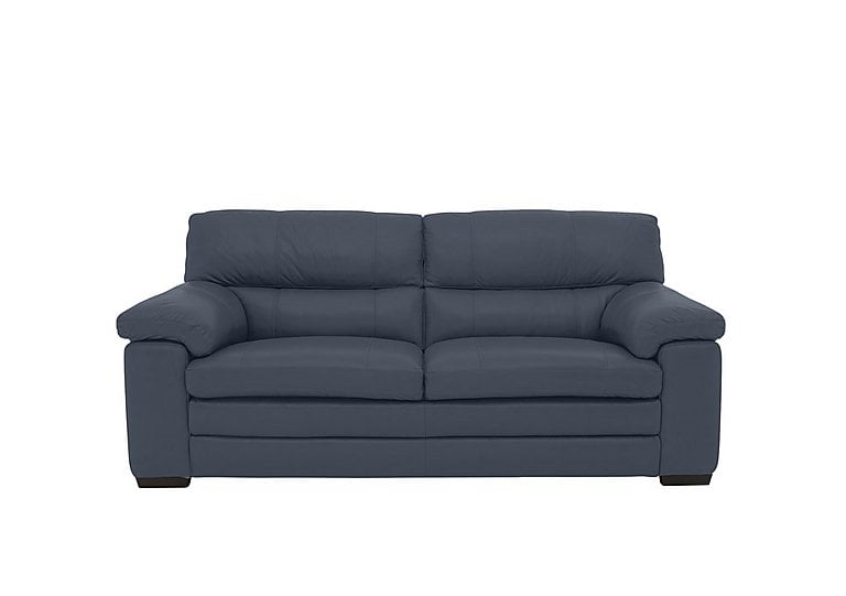 Cozee NC Leather 25 Seater Sofa  NC Ocean Blue | Bed Sava