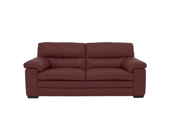 Cozee NC Leather 25 Seater Sofa  NC Deep Red | Bed Sava