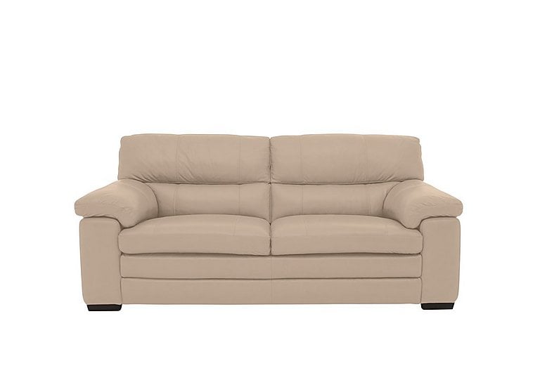 Cozee NC Leather 25 Seater Sofa  NC Pebble | Bed Sava