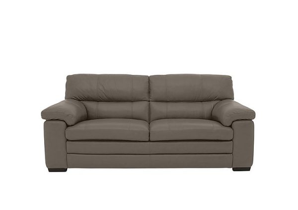 Cozee Leather 25 Seater Sofa  Elephant | Bed Sava