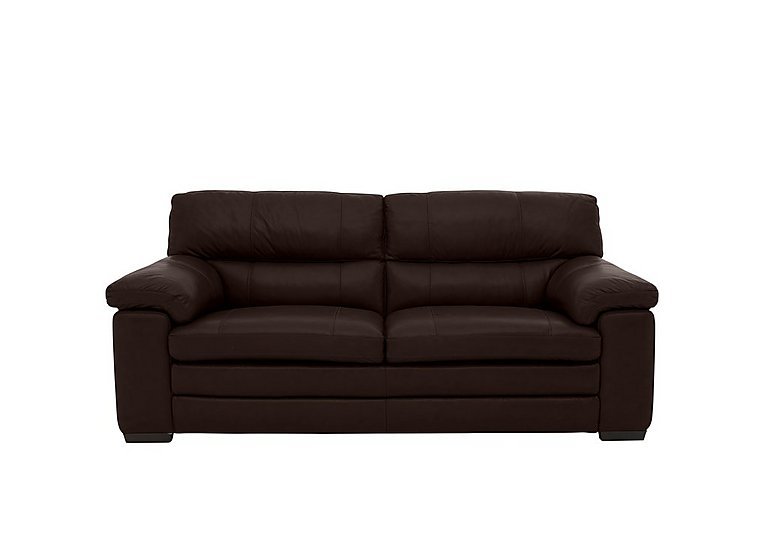 Cozee SK Leather 2.5 Seater Sofa - Dark Brown