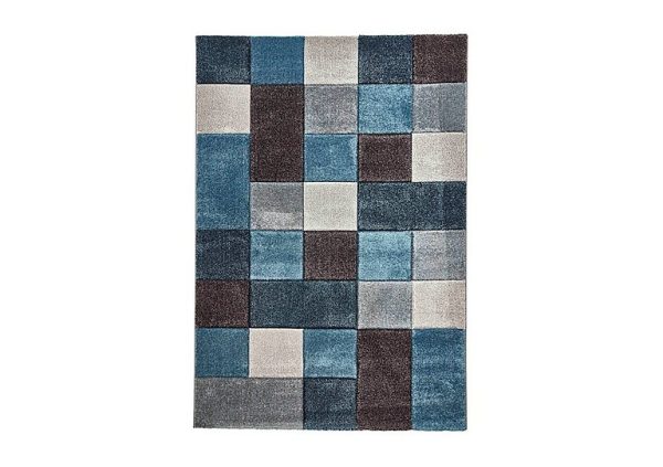 Cubo Rug  120cm x 170cm  Blue  Grey | Bed Sava
