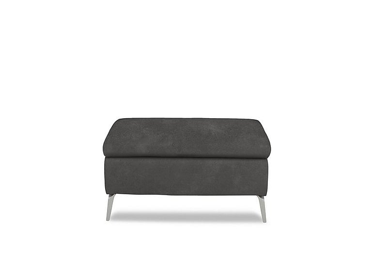 Daytona Fabric Footstool - Dexter Shadow