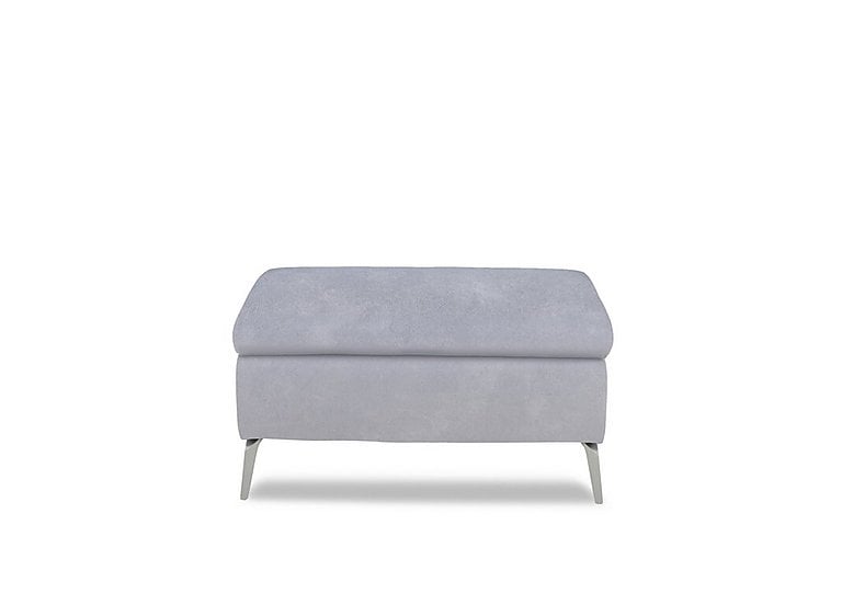Daytona Fabric Footstool - Dexter Smoke