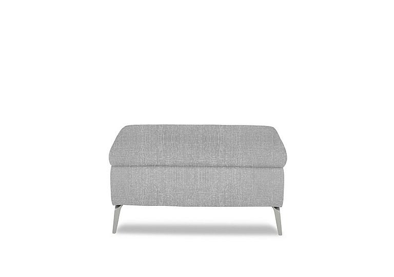 Daytona Fabric Footstool - Anivia Light Grey