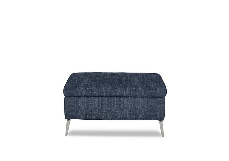 Daytona Fabric Footstool - Anivia Blue