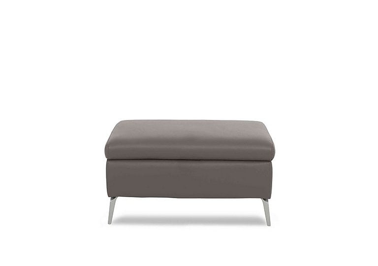 Daytona Leather Footstool - Elephant