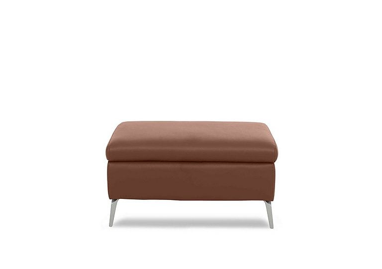 Daytona Leather Footstool - Butterscotch