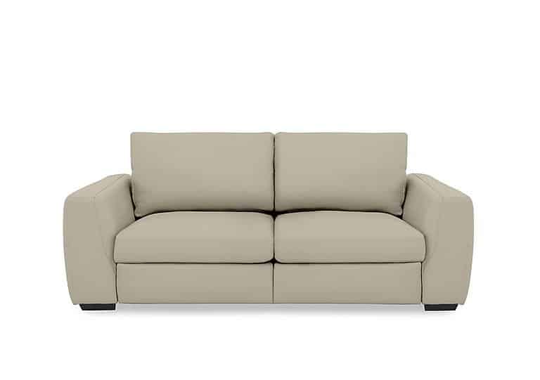 Dinky Leather 3 Seater Sofa with Power Recliner