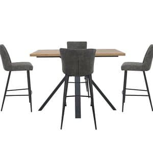 Earth Large Table and 4 Bar Stools | Bed Sava