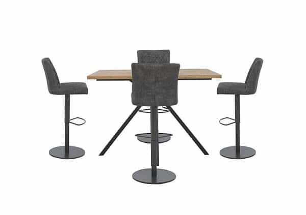 Earth Large Table and 4 Swivel Bar Stools | Bed Sava