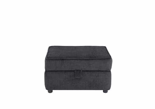 Emilia Storage Footstool  Navy | Bed Sava