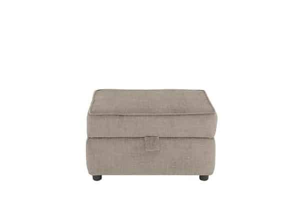 Emilia Storage Footstool  Stone | Bed Sava