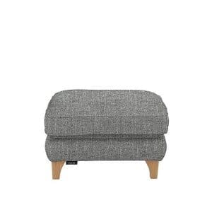 Ercol  Enna Fabric Footstool  Grey | Bed Sava