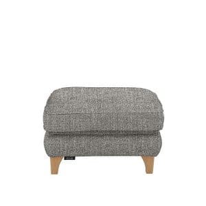 Ercol  Enna Fabric Footstool  Stone Grey | Bed Sava