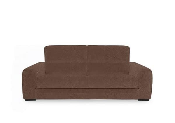 Flex Fabric 3 Seater Sofa Bed with Storage Arms  Hazelnut | Bed Sava