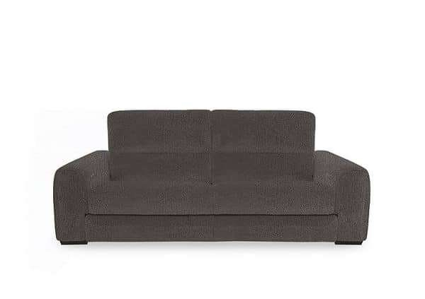 Flex Fabric 3 Seater Sofa Bed with Storage Arms  Dark Grey | Bed Sava