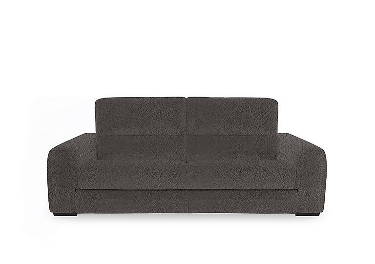 Flex Fabric 3 Seater Sofa Bed with Storage Arms - Dark Grey