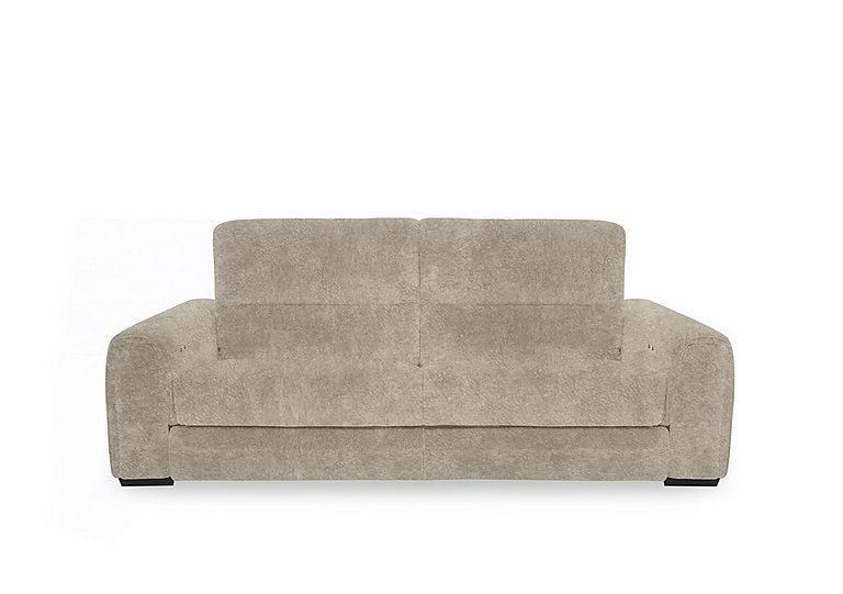 Flex Fabric 3 Seater Sofa Bed with Storage Arms - Cream