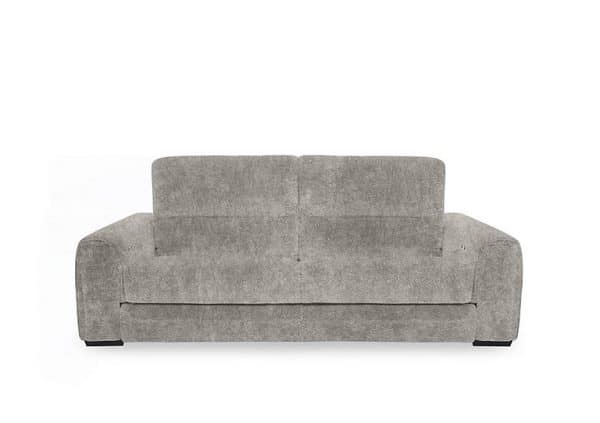 Flex Fabric 3 Seater Sofa Bed with Storage Arms  Grey | Bed Sava