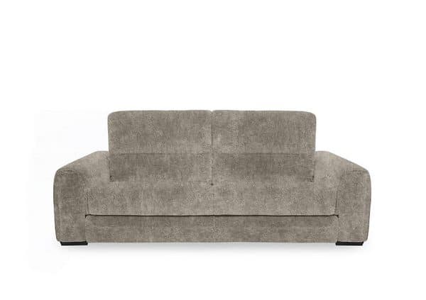 Flex Fabric 3 Seater Sofa Bed with Storage Arms  Mink | Bed Sava