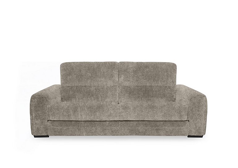 Flex Fabric 3 Seater Sofa Bed with Storage Arms - Mink