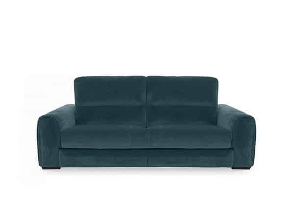 Flex Fabric 3 Seater Sofa Bed with Storage Arms  Peacock | Bed Sava