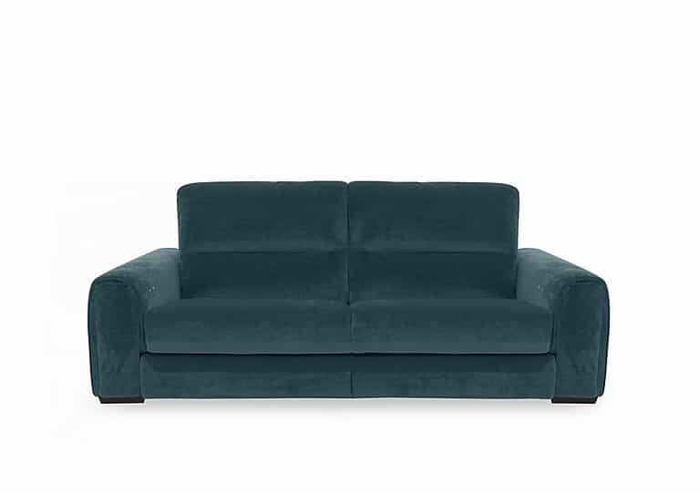 Flex Fabric 3 Seater Sofa Bed with Storage Arms - Peacock