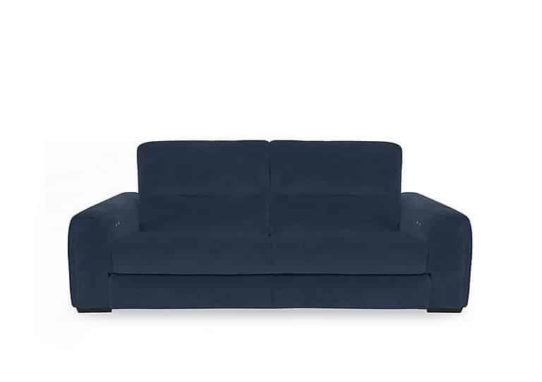 Flex Fabric 3 Seater Sofa Bed with Storage Arms - Lake Green