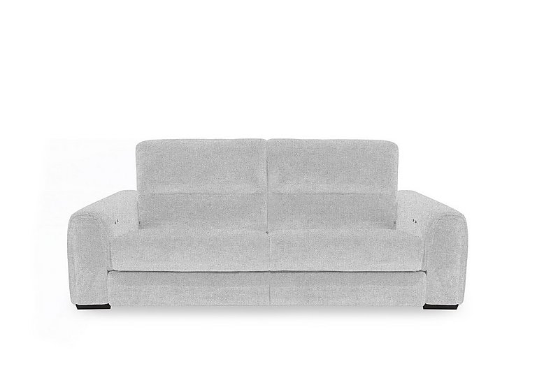 Flex Fabric 3 Seater Sofa Bed with Storage Arms - Oyster