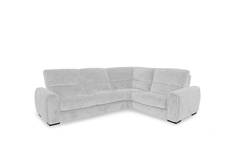 Flex Fabric Small Right Hand Facing Corner Sofa Bed with Power Recliner and Storage Arms  Oyster | Bed Sava