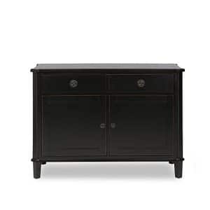 Laura Ashley  Henshaw 2 Door 2 Drawer Sideboard  Black | Bed Sava