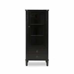 Laura Ashley  Henshaw 1 Door 2 Drawer Display Unit  Black | Bed Sava