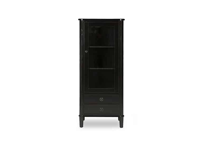 Laura Ashley  Henshaw 1 Door 2 Drawer Display Unit  Black | Bed Sava