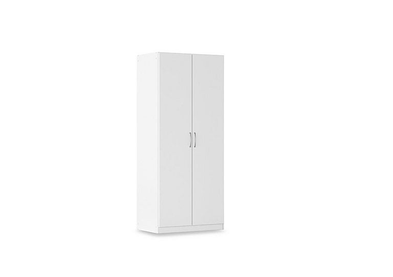 Rauch - Impulse 91cm 2 Door Décor Hinged Wardrobe - Alpine White