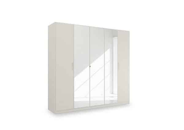 Rauch  Impulse 226cm 5 Door Décor Hinged Wardrobe with 3 Mirror Doors | Bed Sava
