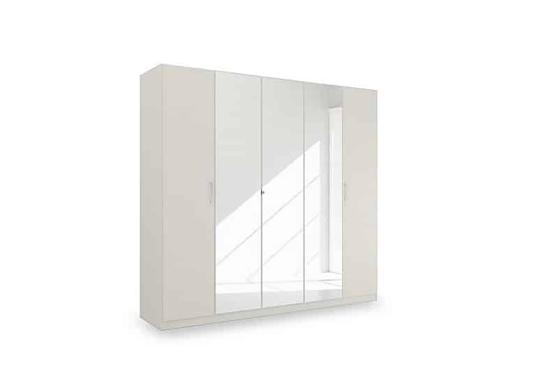Rauch - Impulse 226cm 5 Door Décor Hinged Wardrobe with 3 Mirror Doors