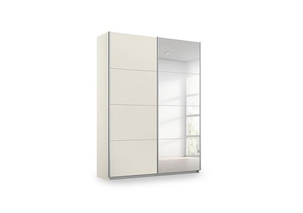 Rauch  Impulse 136cm 2 Door Décor Slider Wardrobe with Mirror Door | Bed Sava