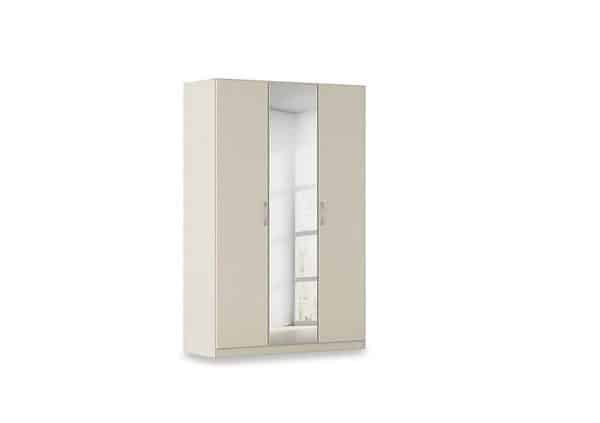 Rauch  Impulse 136cm 3 Door Décor Hinged Wardrobe with Mirror Door | Bed Sava