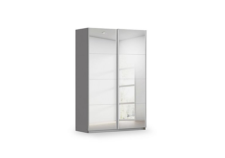Rauch - Impulse 136cm 2 Door Mirror Slider Wardrobe - Metallic Grey