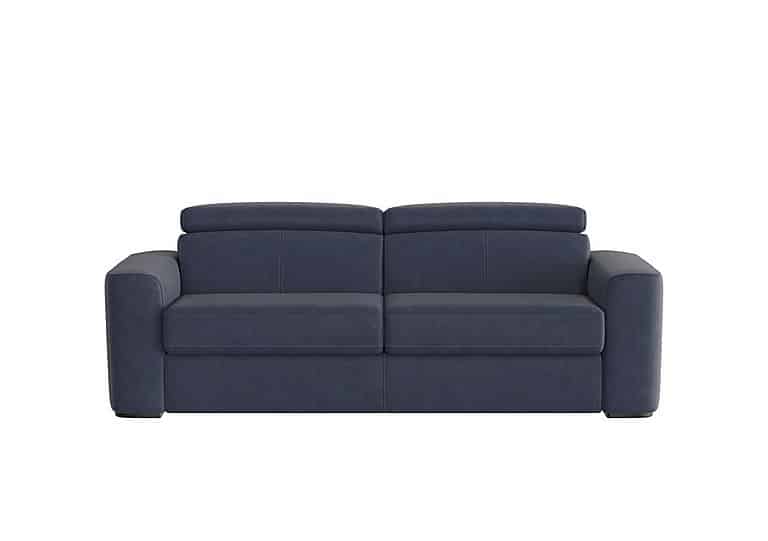 World of Leather - Infinity 3 Seater Fabric Sofa Bed - R23 Blue