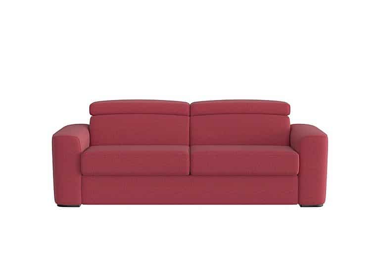 World of Leather - Infinity 3 Seater Fabric Sofa Bed - Red
