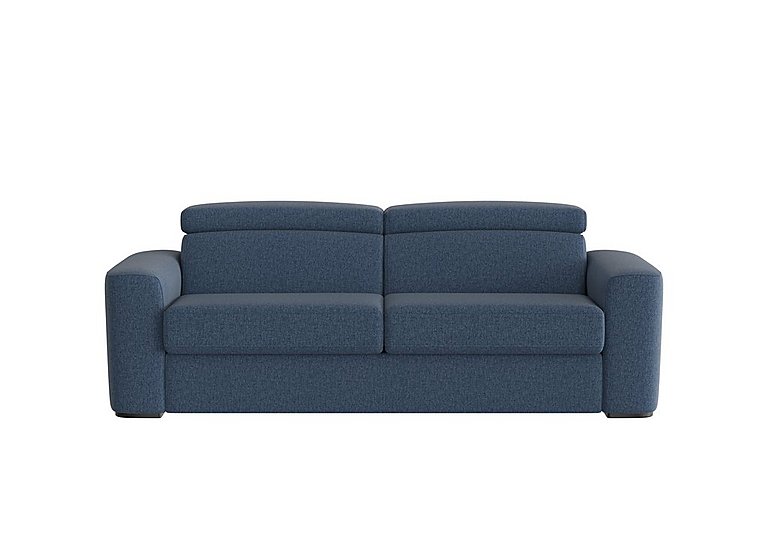 World of Leather - Infinity 3 Seater Fabric Sofa Bed - R38 Blue