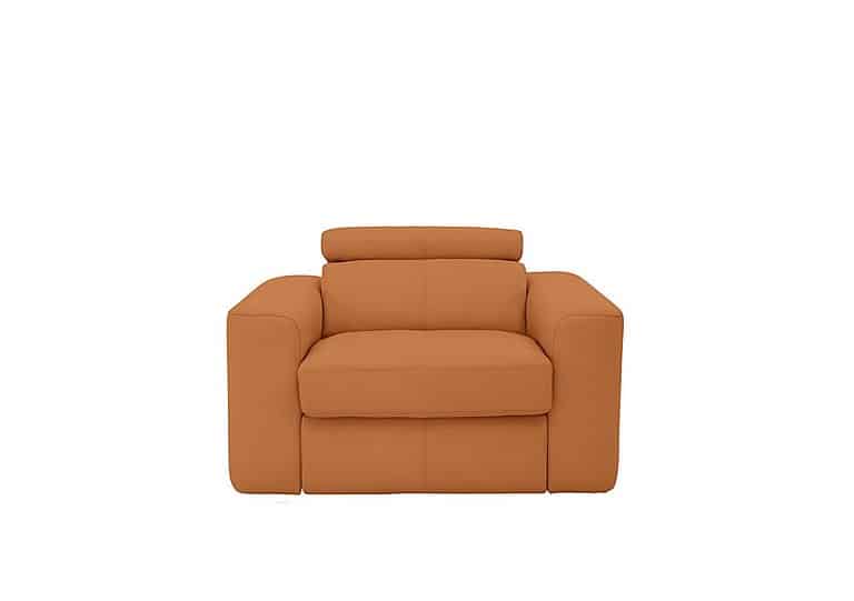 World of Leather - Infinity NC Leather Armchair - NC Honey Yellow