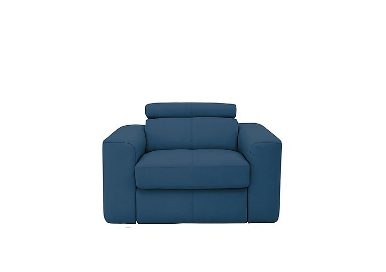 World of Leather - Infinity NC Leather Armchair - Carribean Sea