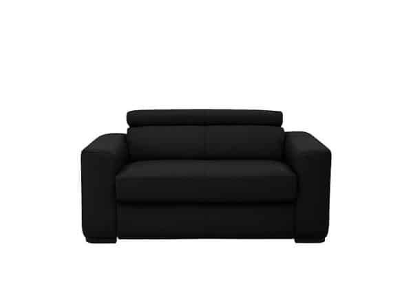 World of Leather  Infinity Large NC Leather Armchair  Black | Bed Sava